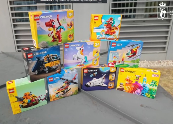 Zdjęcie 7. Zestawy klocków Lego do samodzielnego układania. (Zdjęcia źródło: Urząd Dzielnicy Ursynów)